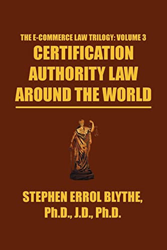 Beispielbild fr Certification Authority Law: Around The World zum Verkauf von Books Unplugged
