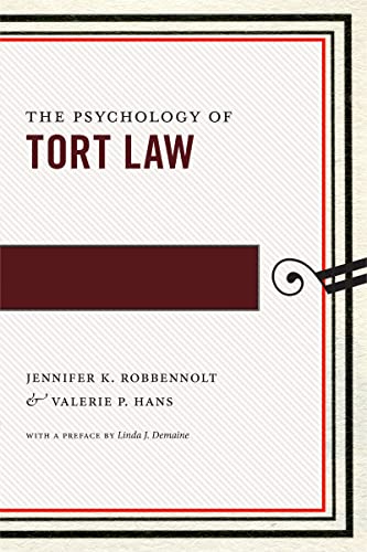 Stock image for The Psychology of Tort Law for sale by Blackwell's