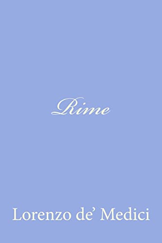 Stock image for Rime for sale by THE SAINT BOOKSTORE
