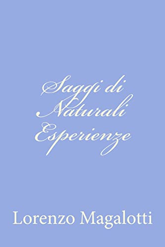 Stock image for Saggi di Naturali Esperienze for sale by THE SAINT BOOKSTORE