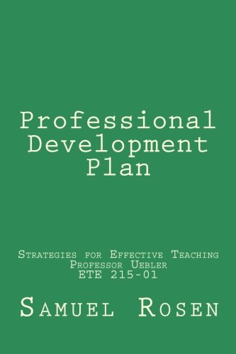 Stock image for Professional Development Plan for sale by Revaluation Books