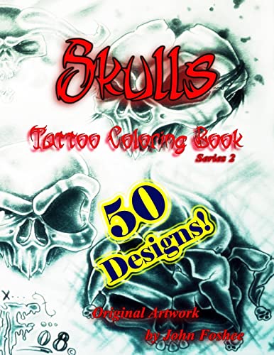 Stock image for Skulls Tattoo Coloring Book for sale by California Books