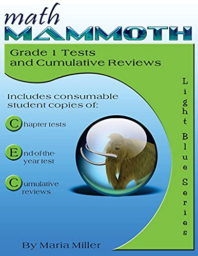 Beispielbild fr Math Mammoth Grade 1 Tests & Cumulative Reviews zum Verkauf von SecondSale