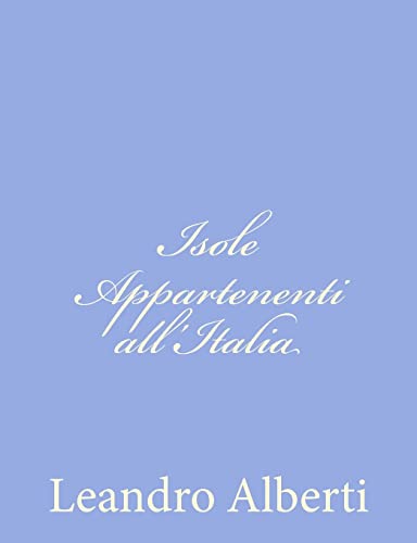 Imagen de archivo de Isole Appartenenti all'Italia a la venta por THE SAINT BOOKSTORE