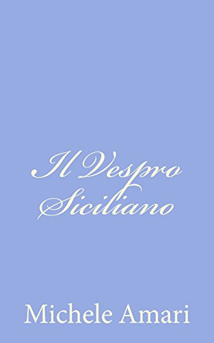 Beispielbild fr Il Vespro Siciliano zum Verkauf von THE SAINT BOOKSTORE