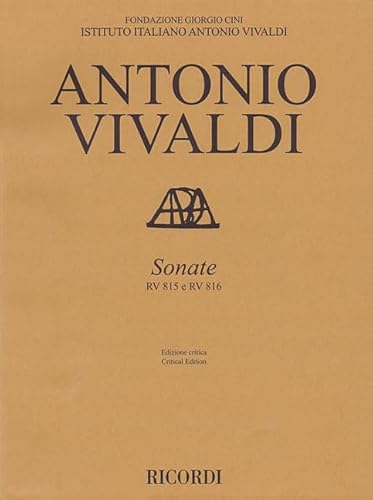 9781480314900: Sonate RV 815 E RV 816 (Fondazione Giorgio Cini Istituto Italiano Antonio Vivaldi)