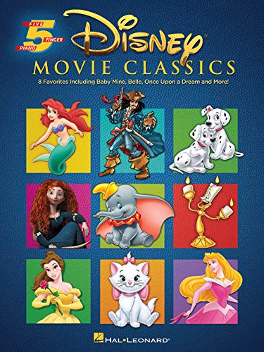 9781480363205: Disney Movie Classics: Five-Finger Piano - 8 Songs for Beginners
