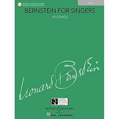 Beispielbild fr Bernstein for Singers - Tenor : With Piano Accompaniments Online zum Verkauf von Better World Books