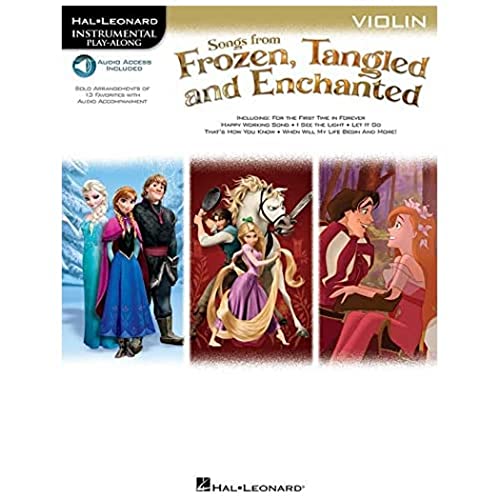 Beispielbild fr Songs from Frozen, Tangled and Enchanted: Instrumental Play-Along - Violin (Hal Leonard Instrumental Play-along) zum Verkauf von WorldofBooks