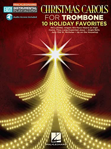 Beispielbild fr Christmas Carols - 10 Holiday Favorites: Trombone Easy Instrumental Play-Along Book with Online Audio Tracks zum Verkauf von Kennys Bookshop and Art Galleries Ltd.