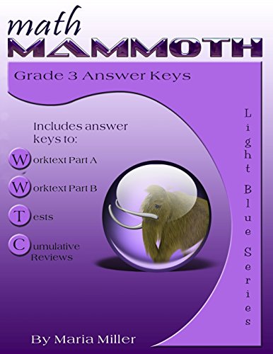 Beispielbild fr Math Mammoth Grade 3 Answer Keys zum Verkauf von HPB-Ruby