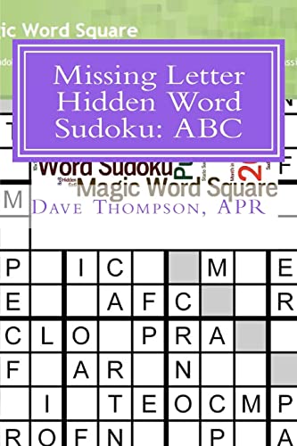 Missing Letter Hidden Word Sudoku: ABC (9781481101394) by Thompson, Dave