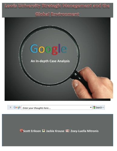 Stock image for Google: An In Depth Case Analysis for sale by Revaluation Books
