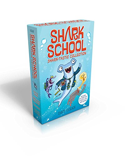 Beispielbild fr Shark School Shark-Tastic Collection Books 1-4 (Boxed Set): Deep-Sea Disaster; Lights! Camera! Hammerhead!; Squid-Napped!; The Boy Who Cried Shark zum Verkauf von WeBuyBooks