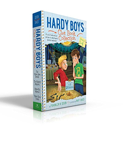 Stock image for Hardy Boys Clue Book Collection Books 1-4 (Boxed Set): The Video Game Bandit; The Missing Playbook; Water-Ski Wipeout; Talent Show Tricks for sale by Decluttr