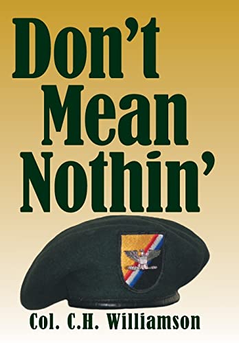 Stock image for Don't Mean Nothin' for sale by PBShop.store US