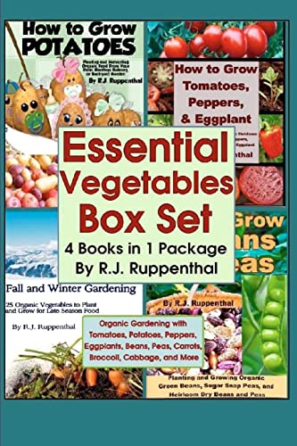 9781481977500: Essential Vegetables Box Set (4 Books in 1 Package): Organic Gardening with Tomatoes, Potatoes, Peppers, Eggplants, Broccoli, Cabbage, and More