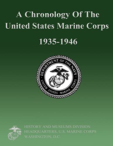 Beispielbild fr A Chronology Of The United States Marine Corps 1935-1946 zum Verkauf von THE SAINT BOOKSTORE