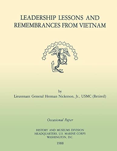 9781482070682: Leadership Lessons and Remembrances from Vietnam (Occasional Paper)
