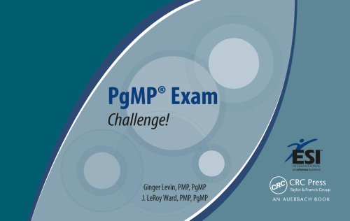 Imagen de archivo de PgMP? Exam Challenge! (ESI International Project Management Series) a la venta por SecondSale