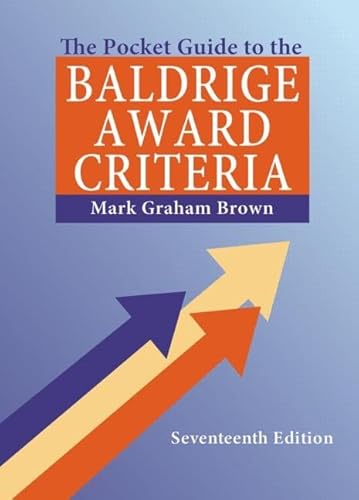 Stock image for The Pocket Guide to the Baldrige Award Criteria (5-Pack) for sale by THE SAINT BOOKSTORE