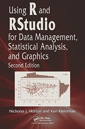 Beispielbild fr Using R and RStudio for Data Management, Statistical Analysis, and Graphics zum Verkauf von HPB-Red