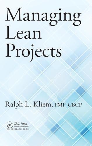 9781482251821: Managing Lean Projects