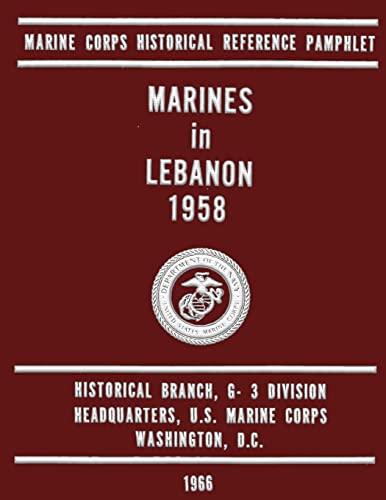 Imagen de archivo de Marines in Lebanon 1958 a la venta por THE SAINT BOOKSTORE