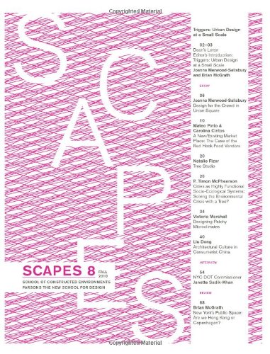 Stock image for Scapes 8: Triggers: Urban Design at a Small Scale for sale by Revaluation Books