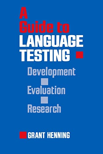 Imagen de archivo de A Guide to Language Testing: Development Evaluation Research a la venta por THE SAINT BOOKSTORE