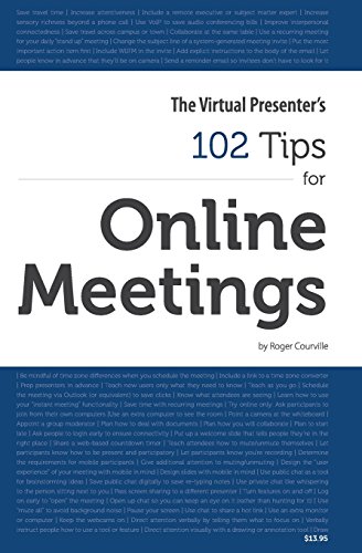 Imagen de archivo de 102 Tips for Online Meetings a la venta por ThriftBooks-Dallas