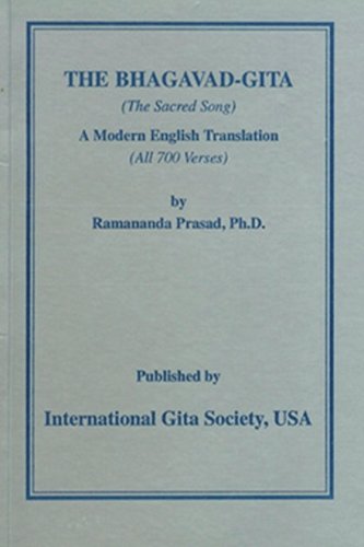 Imagen de archivo de The Bhagavad Gita (The Sacred Song) Pocket size: 4x6 Pocket size Edition, both Blue Book Gita for the Beginners and and Silver Book Gita for grades 11 and above in simple English. a la venta por ThriftBooks-Dallas