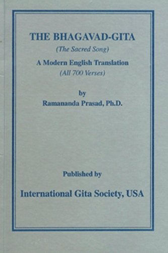 Stock image for The Bhagavad Gita (The Sacred Song) Pocket size: 4x6 Pocket size Edition, both Blue Book Gita for the Beginners and and Silver Book Gita for grades 11 and above in simple English. for sale by ThriftBooks-Dallas