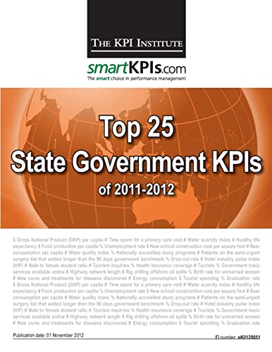 Stock image for Top 25 State Government KPIs of 2011-2012 for sale by Lucky's Textbooks