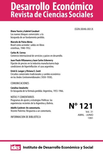 9781482604573: Desarrollo Econmico. Nmero 121: Revista de Ciencias Sociales. Volumen 31