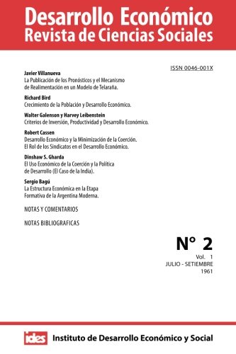 Desarrollo EconÃ³mico. NÃºmero 2: Revista de Ciencias Sociales. Volumen I (Spanish Edition) (9781482606829) by Villanueva, Javier; Bird, Richard; Cassen, Robert; Teseo, Editorial