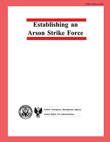 Imagen de archivo de Establishing an Arson Strike Force a la venta por Lucky's Textbooks