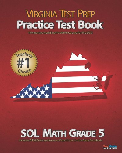 Beispielbild fr VIRGINIA TEST PREP Practice Test Book SOL Math Grade 5 zum Verkauf von SecondSale