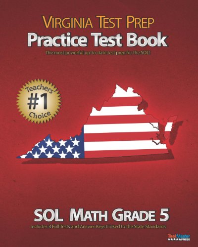 9781482727470: VIRGINIA TEST PREP Practice Test Book SOL Math Grade 5
