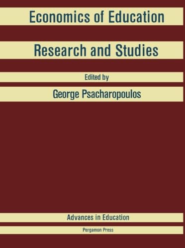 9781483112831: Economics of Education: Research and Studies