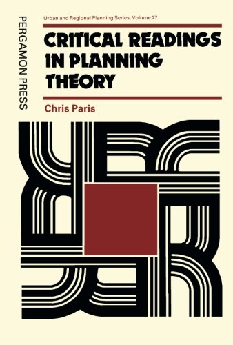 Imagen de archivo de Critical Readings in Planning Theory: Urban and Regional Planning Series a la venta por Revaluation Books