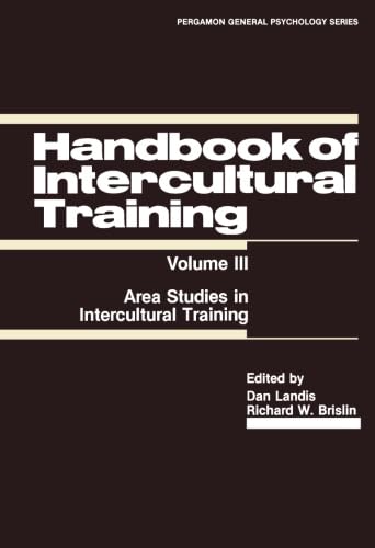 Stock image for Handbook of Intercultural Training: Area Studies in Intercultural Training for sale by Revaluation Books