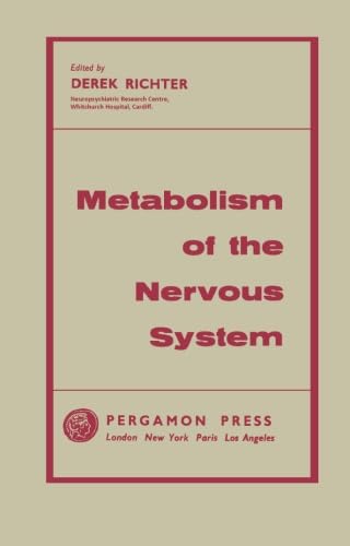 Stock image for Metabolism of the Nervous System for sale by Revaluation Books