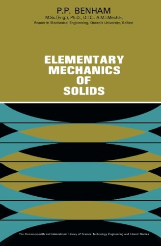 Stock image for Elementary Mechanics of Solids: The Commonwealth and International Library: Structure and Solid Body Mechanics for sale by Revaluation Books