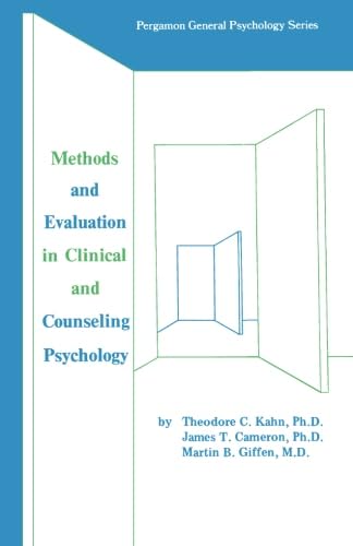 Imagen de archivo de Methods and Evaluation in Clinical and Counseling Psychology: Pergamon General Psychology Series a la venta por Revaluation Books