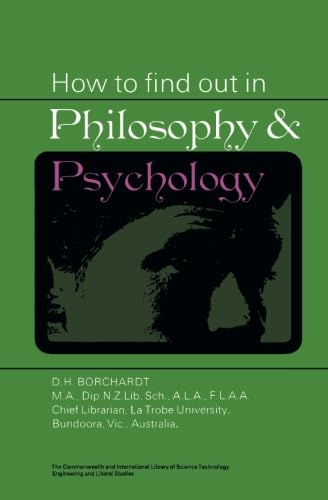 9781483175379: How to Find Out in Philosophy and Psychology: The Commonwealth and International Library: Library and Technical Information Division