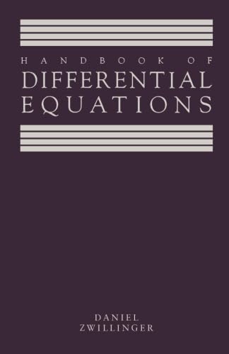 Imagen de archivo de Handbook of Differential Equations a la venta por Revaluation Books