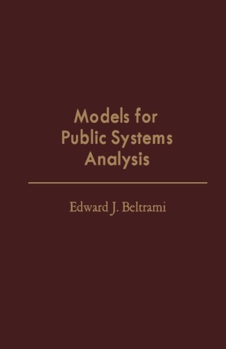 Imagen de archivo de Models for Public Systems Analysis a la venta por Revaluation Books