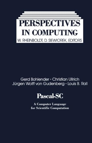 Stock image for Pascal-SC: A Computer Language for Scientific Computation for sale by Revaluation Books