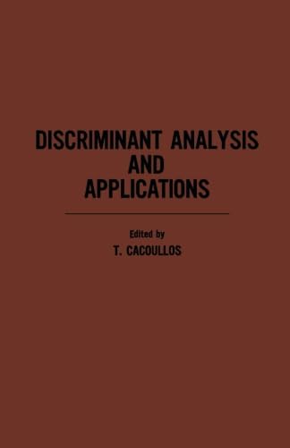 Imagen de archivo de Discriminant Analysis and Applications a la venta por Revaluation Books